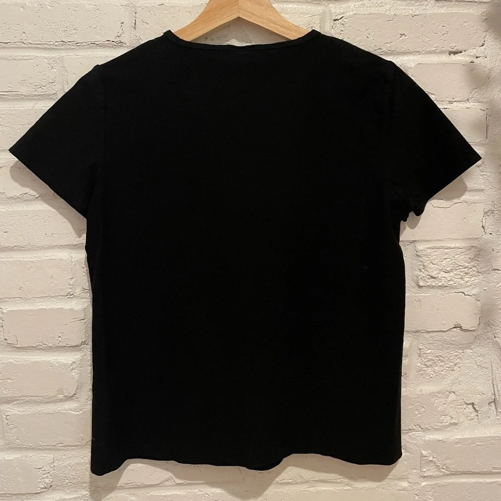 Eileen Fisher Black Formal T-shirt - Picture 3 of 3
